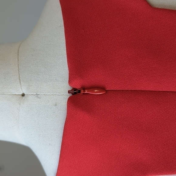 YL by Yair Vintage Sheath Cut out Bow Dress Red 6 retro mod preppy 90s 2000s - Picture 8 of 12